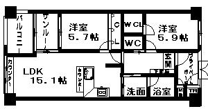 グランコート・ディファレンス 間取り図