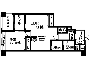 グランコート・ディファレンス 間取り図