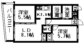 グランドゥＳＳ 間取り図