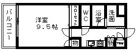 プレミア泉崎 206号室 間取り