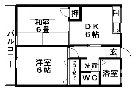 ティファニーＡ 203号室 間取り