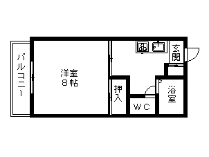 メゾンドカープ 206号室 間取り