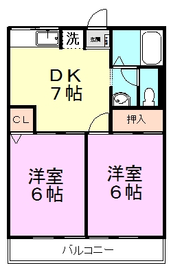 シティハイム２３ 203号室 間取り