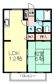 セピアコート・ナミキ 201号室 間取り