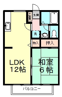 セピアコート・ナミキ 201号室 間取り