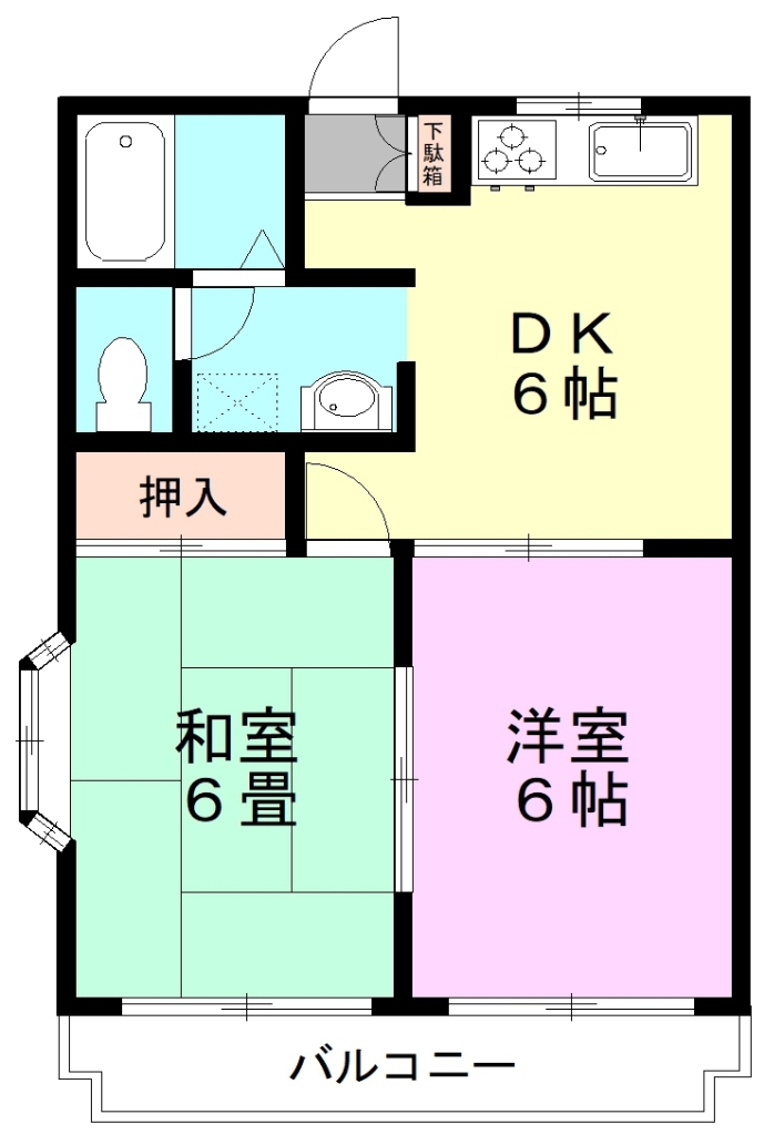 エクセラン佐倉Ｃ棟 205号室 間取り