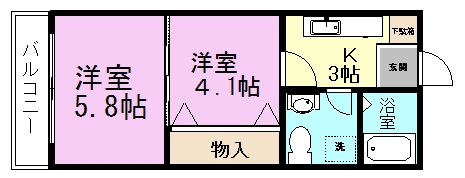 フェリーチェ 302号室 間取り