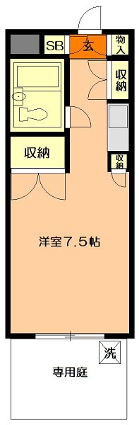 ワコーレ武蔵浦和【オートロック付分譲賃貸マンション】 間取り