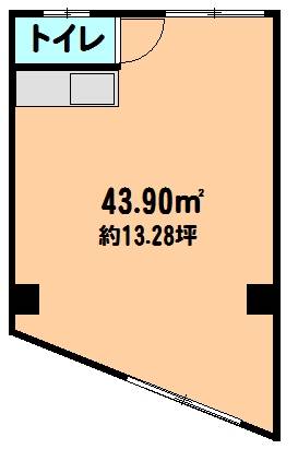 鹿手袋店舗 102号室 間取り