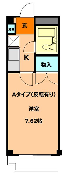 武蔵浦和ハイツ【鉄骨造３階建マンション】 210号室 間取り