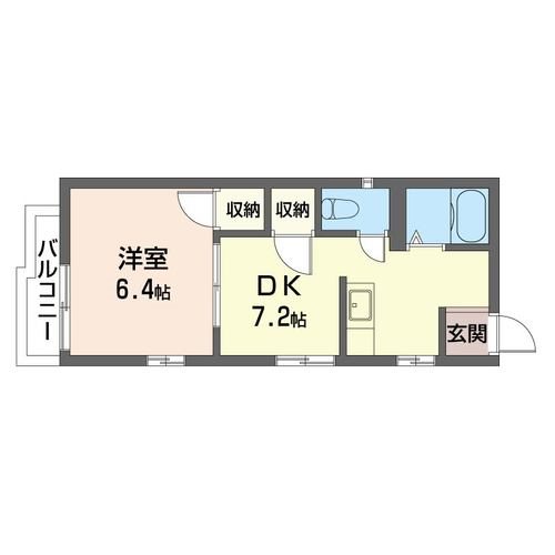 パレスけやき【積水ハウス施工賃貸アパート】 201号室 間取り
