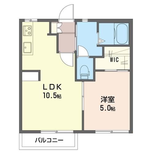 深井コーポ【積水ハウス施工１ＬＤＫリノベーション賃貸物件】 202号室 間取り