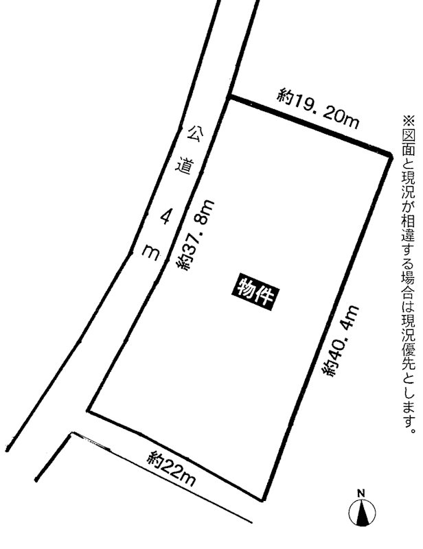 瀬戸市三沢町１丁目　土地 間取図・土地図