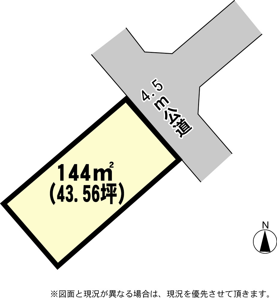 稲敷郡阿見町大字上長　土地 間取図・土地図