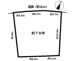 多治見市市之倉町13丁目　土地 間取図・土地図