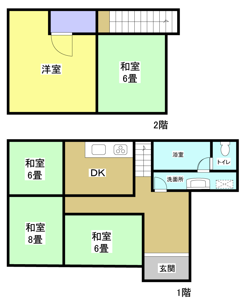 湖西市大知波 間取り図