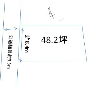 亀山市南野町　土地 間取図・土地図