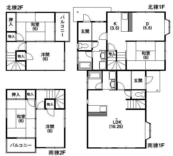 浜松市西区伊左地町 間取り図