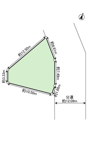 静岡県藤枝市岡部町内谷 間取図・土地図