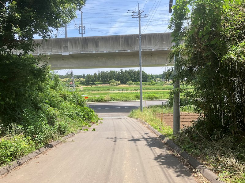 つくば市島名　土地  現地写真（前面道路含む現地写真）