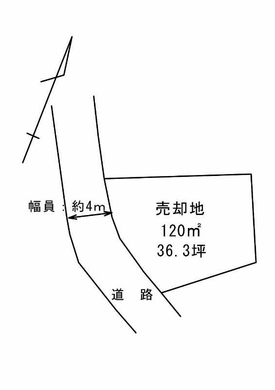 豊岡市日高町栃本の土地 間取図・土地図