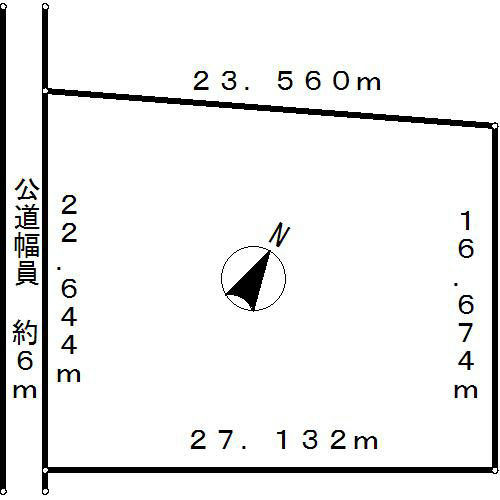 岐阜県多治見市東町１丁目 間取図・土地図