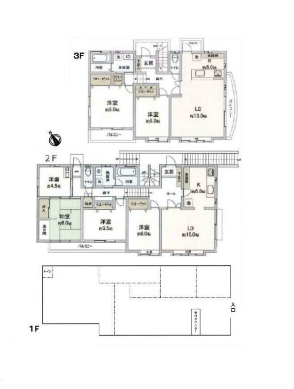 東京都町田市木曽西４丁目 間取図・土地図