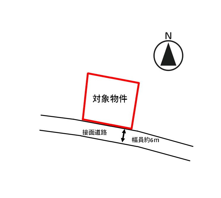 豊北町大字滝部 間取図・土地図