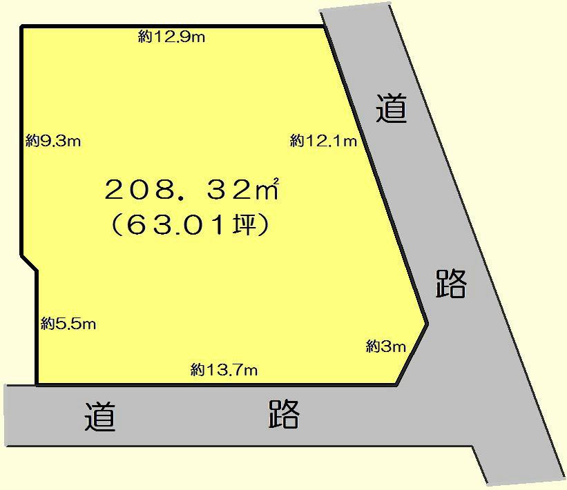 岐阜県可児市緑ケ丘３丁目 間取図・土地図