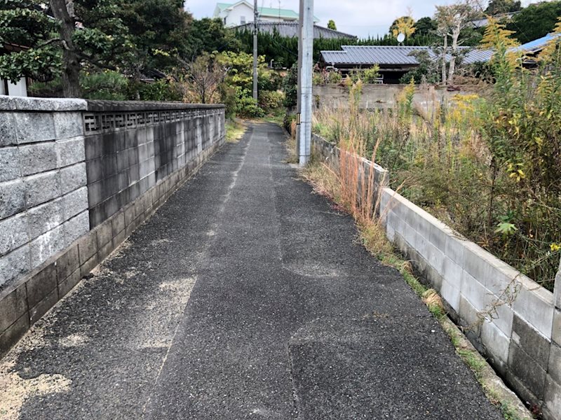 豊浦町川棚 現地写真（前面道路含む現地写真）