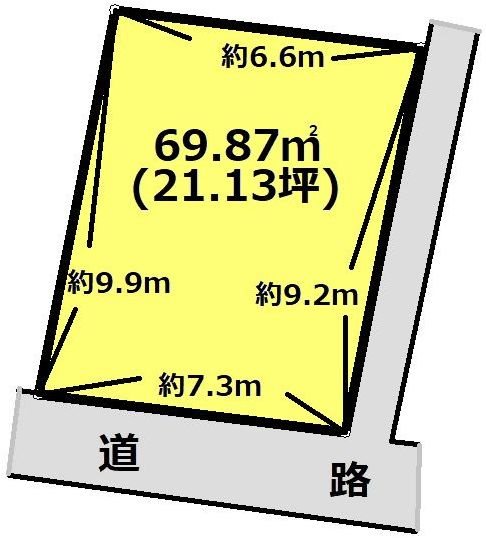 岐阜県多治見市大畑町１丁目 間取図・土地図