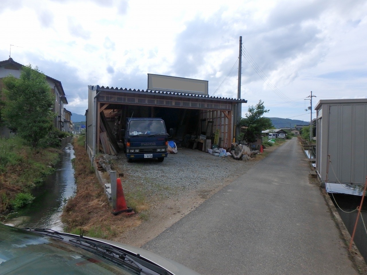 豊岡市宮島の倉庫 現地写真