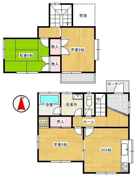 佐倉戸建て 間取図・土地図