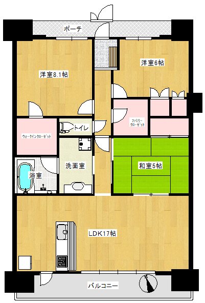 パルスグランレジオ 間取図・土地図