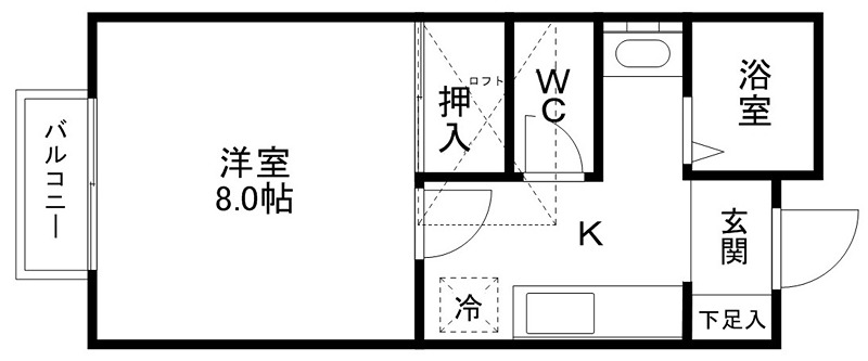 スカイハイツ北山 間取図・土地図