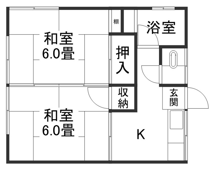 安住アパート 間取図・土地図