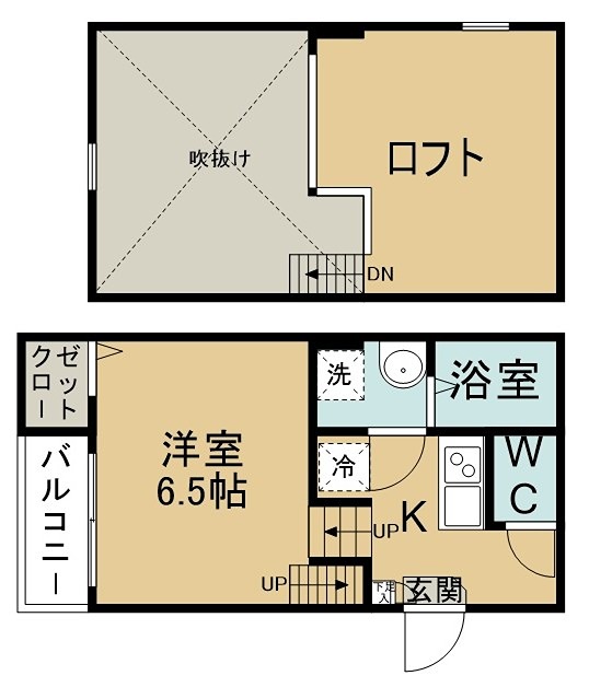 ラフェリオ東仙台 間取図・土地図