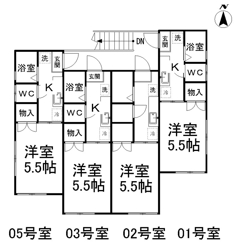 サンパレス小田原 間取図・土地図