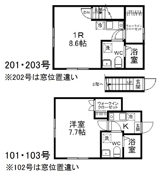 プランタン八幡 間取図・土地図