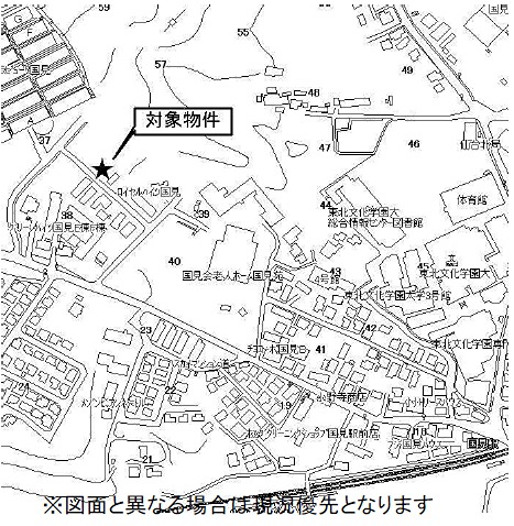 国見６丁目土地 交通アクセス図