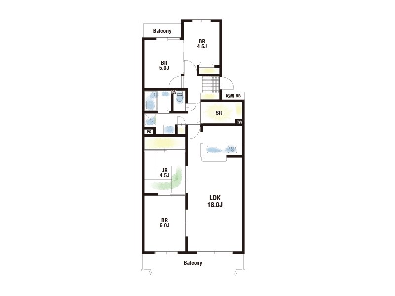 【CASA】サンヴェール高槻4号棟 間取図・土地図