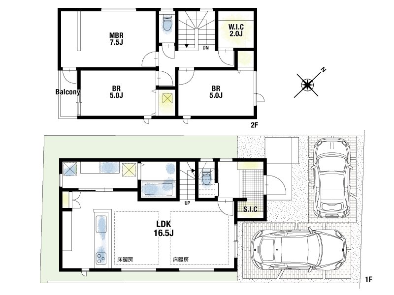 【CASA】高槻市安岡寺町5丁目　 間取図・土地図