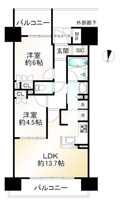 ザ・京都レジデンス四条河原町 間取図・土地図