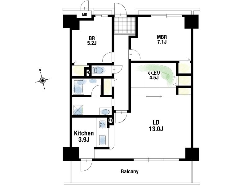 【CASA】アルティプラザ高槻 間取図・土地図
