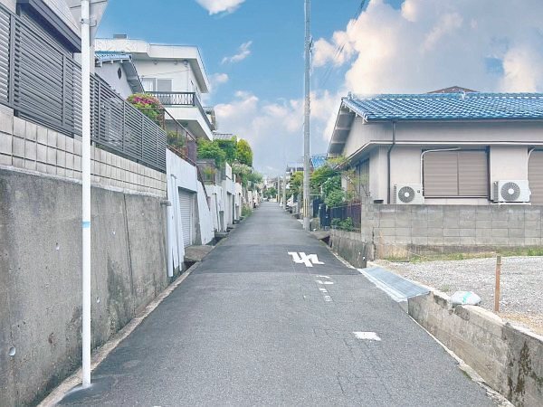 【CASA】高槻市安岡寺町4丁目◆建築条件無売土地◆ 現地写真（前面道路含む現地写真）
