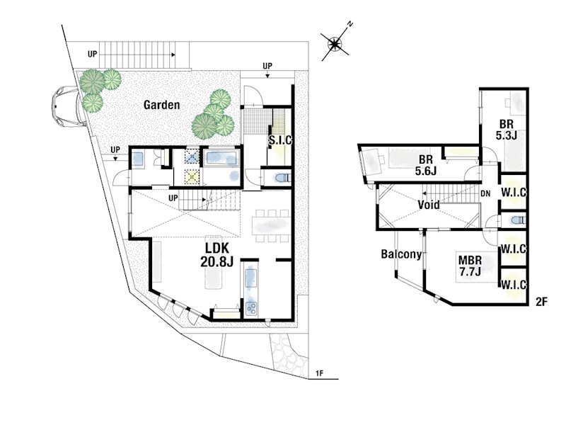 the CASA神戸市長田区鹿松町1丁目　 間取図・土地図