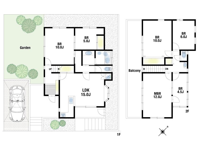 【CASA】 箕面市今宮4丁目 間取図・土地図