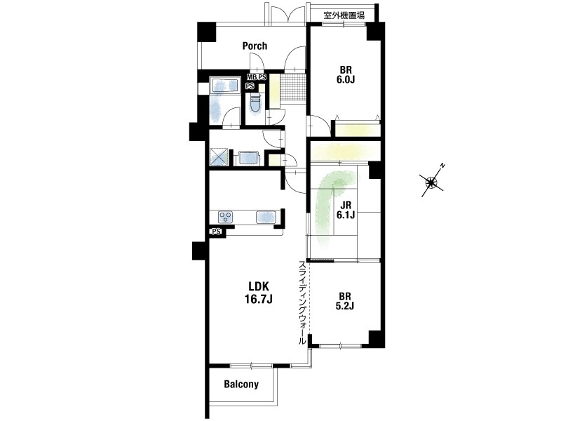 【CASA】ライオンズヒルズ高槻 間取図・土地図