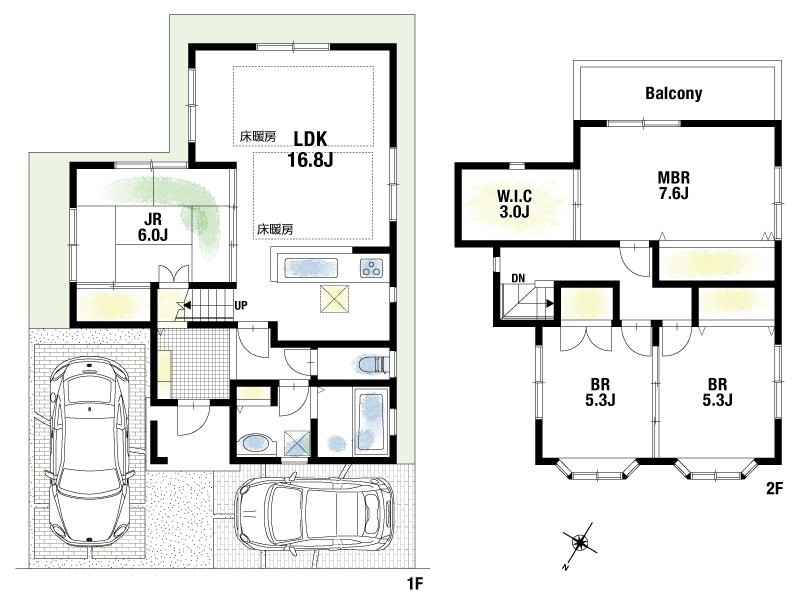 【CASA】高槻市上土室6丁目～レオタウン高槻フォーリア～ 間取図・土地図