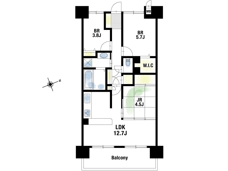 【CASA】ライオンズマンション千里丘ガーデンシティ 間取図・土地図